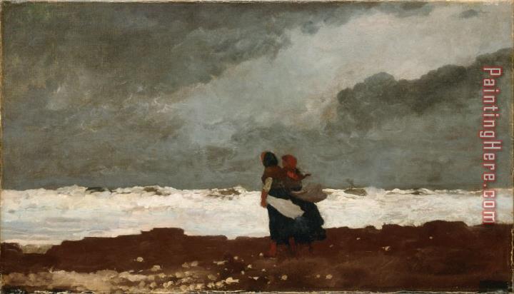 Winslow Homer Two Figures by The Sea